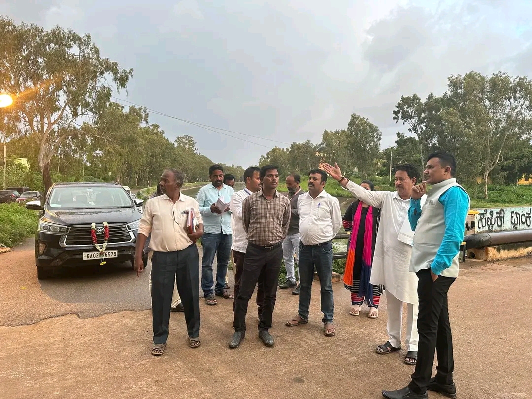 ರಿಂಗ್‌ರೋಡ್ ನಿರ್ಮಾಣಕ್ಕೆ ಸ್ಥಳ ಪರಿಶೀಲನೆ